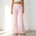 thumbnail image 2 of RUTAYY Women's Pants Casual Solid Color Low Rise Straight Leg Loose Fit Comfortable Daily Wear Trendy Vibrant Trousers, 2 of 4