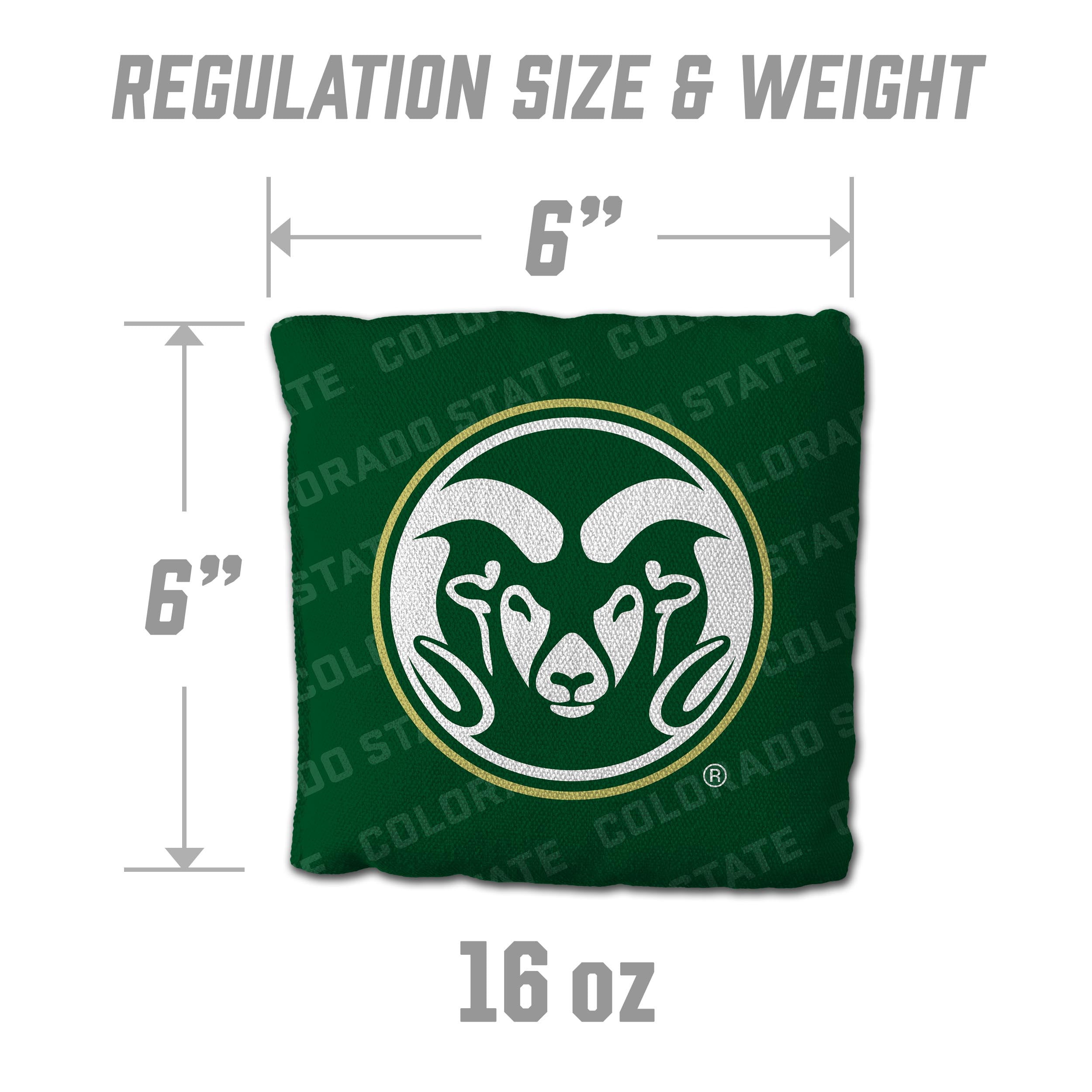 NCAA Colorado State Rams Cornhole Bags - 4PK - Green