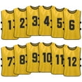 thumbnail image 1 of Mixfeer 12PCS Kid's Football Pinnies Quick Drying Soccer Jerseys Youth Sports Scrimmage Basketball Team Training Numbered Bibs Practice Sports Vest, 1 of 7