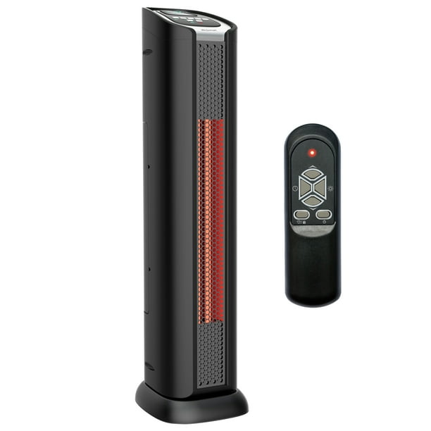 Lifesmart 24" 2 Element Quartz Infrared Electric Portable Tower Heater