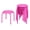 Pink, variant on VECELO 11.8" H 6-Piece Stacking Stools for Classroom, Decoration Flexible Seating for Home, Classroom, Red
