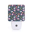 thumbnail image 1 of Fotbe Floral Rabbit Luz Nocturna LED, Luz de Noche con Sensor de Luz Natural de Anochecer a Amanecer, Se Enchufa a la Pared, Blanco Cálido 0.5W-UK, 1 of 7