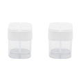 thumbnail image 1 of 2uds. 1 4 en tarros de especias Tarro de condimento para barbacoa Tarro de plástico transparente para condimentos Blanco, 1 of 2