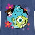 thumbnail image 3 of Monsters Inc. - Floral Group - Toddler & Youth Girls Short Sleeve Graphic T-Shirt, 3 of 5