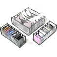 thumbnail image 1 of Organizador de ropa interior Divisor de cajón, juego de 3 Incluye 6+7+11 celdas Armario plegable Compartimento de cajones Cajas de almacenamiento Ormromra 2035236-1, 1 of 9