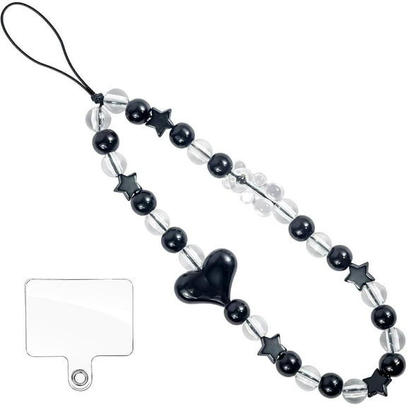 Phone Charm Wrist Strap with Tether Tab, Detachable Anti-Theft CellPhone Charms Strap, Hands-Free Decorative Phone Chain Lanyard for Women Girls, Compatible with Most Smartphones