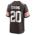 thumbnail image 3 of Men's Nike Pierre Strong Jr.  Brown Cleveland Browns Team Game Jersey, 3 of 6