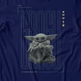 thumbnail image 3 of Star Wars The Mandalorian And Grogu Grogu Snacking Men's T Shirt (Navy, S-XXXL), 3 of 4