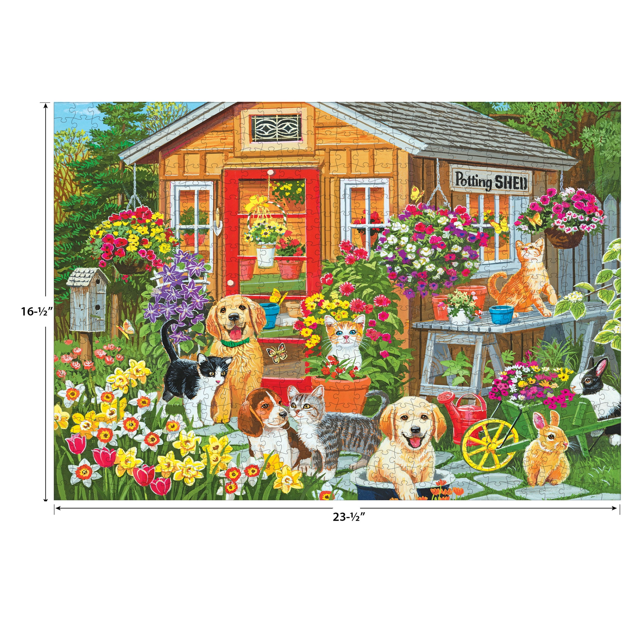RoseArt - Colorluxe 750 pièces -Abri de jardin- Puzzle à emboîter pour adultes