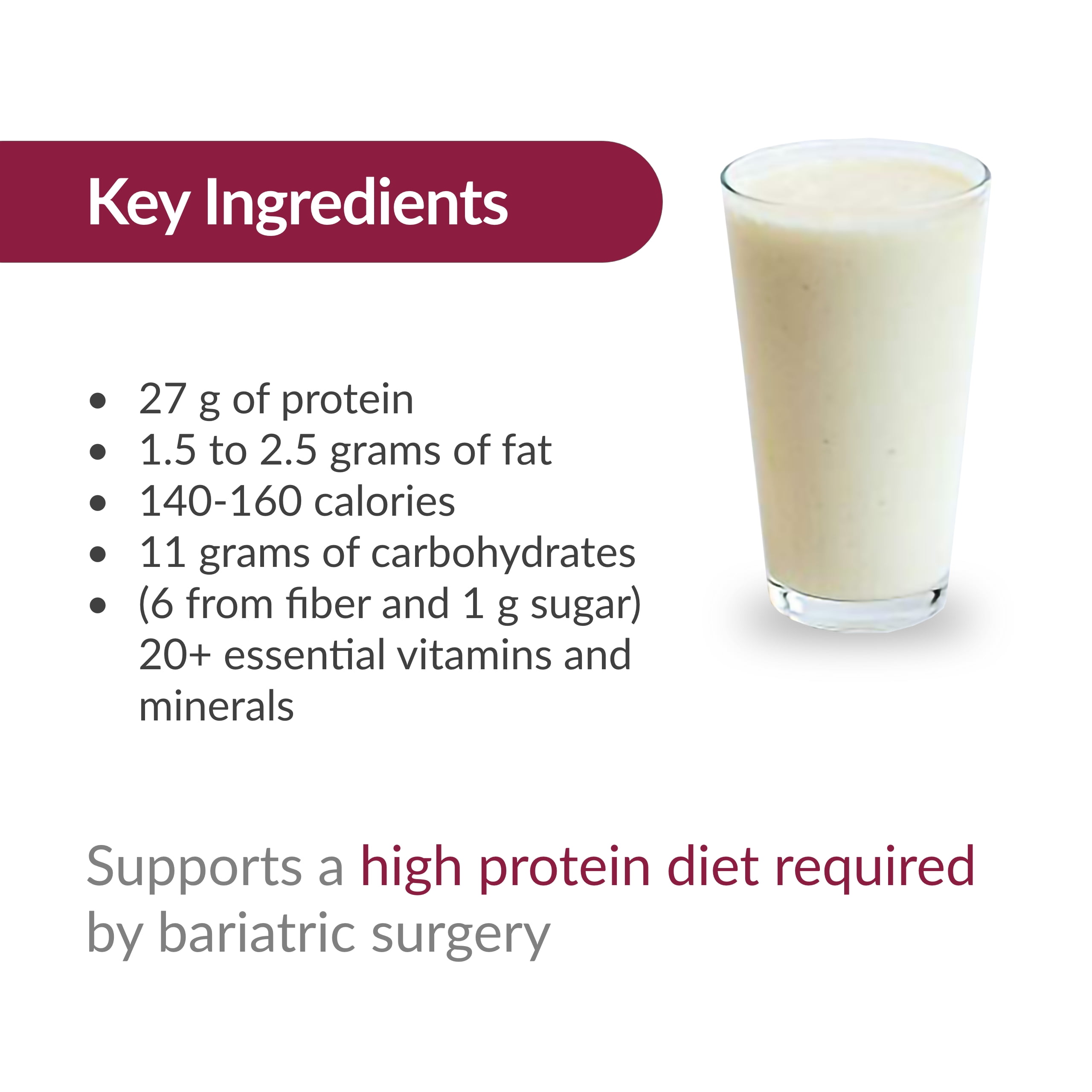 Bariatric Advantage High Protein Meal Replacement Drink Mix, Protein Powder Whey Isolate for Gastric Bypass and Sleeve Gastrectomy Patients, 27g Protein, Lactose Free - Chicken Soup - 28 Servings