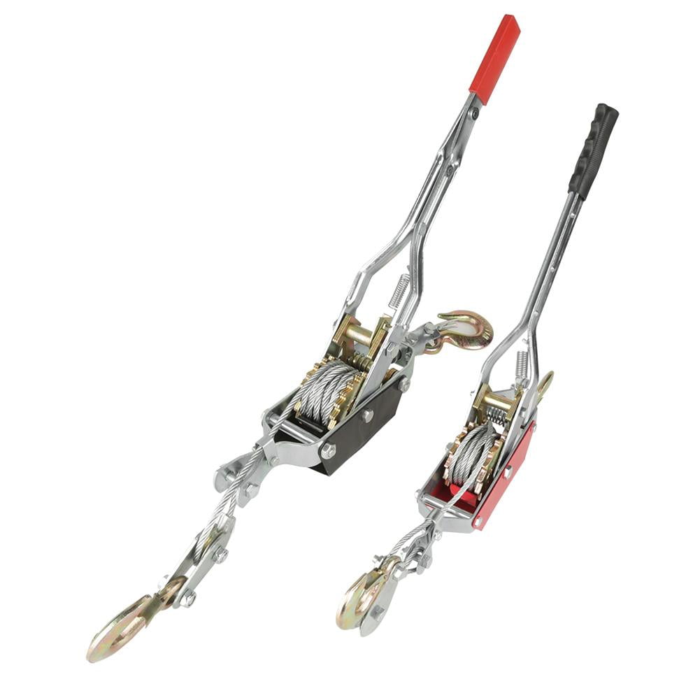 Mgaxyff Heavy Duty Power Puller,Wire Rope Ratchet,2/4T Wire Rope