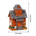 thumbnail image 2 of wowotier Halloween Haunted House Figurine, Resin Horror Ornament Modern Style Miniature Collectible Suitable, Miniature Scary Prop and Decoration for Halloween, Christmas, Parties and Events, 2 of 7