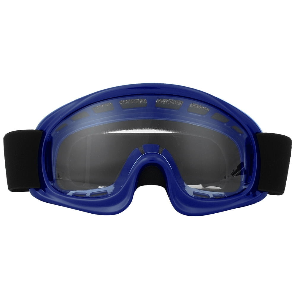 Children Protective Goggles, Outdoor Cycling Glasses Soft Sponge Design 5 Color Adjustable Elastic Cord For Mountain Climbing Blue