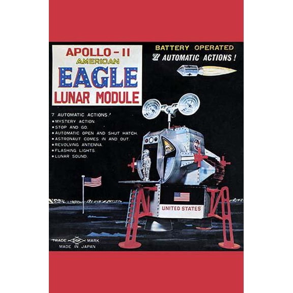 Apollo-11 American Eagle Lunar Module-Fine Art Canvas Print (20" x 30")