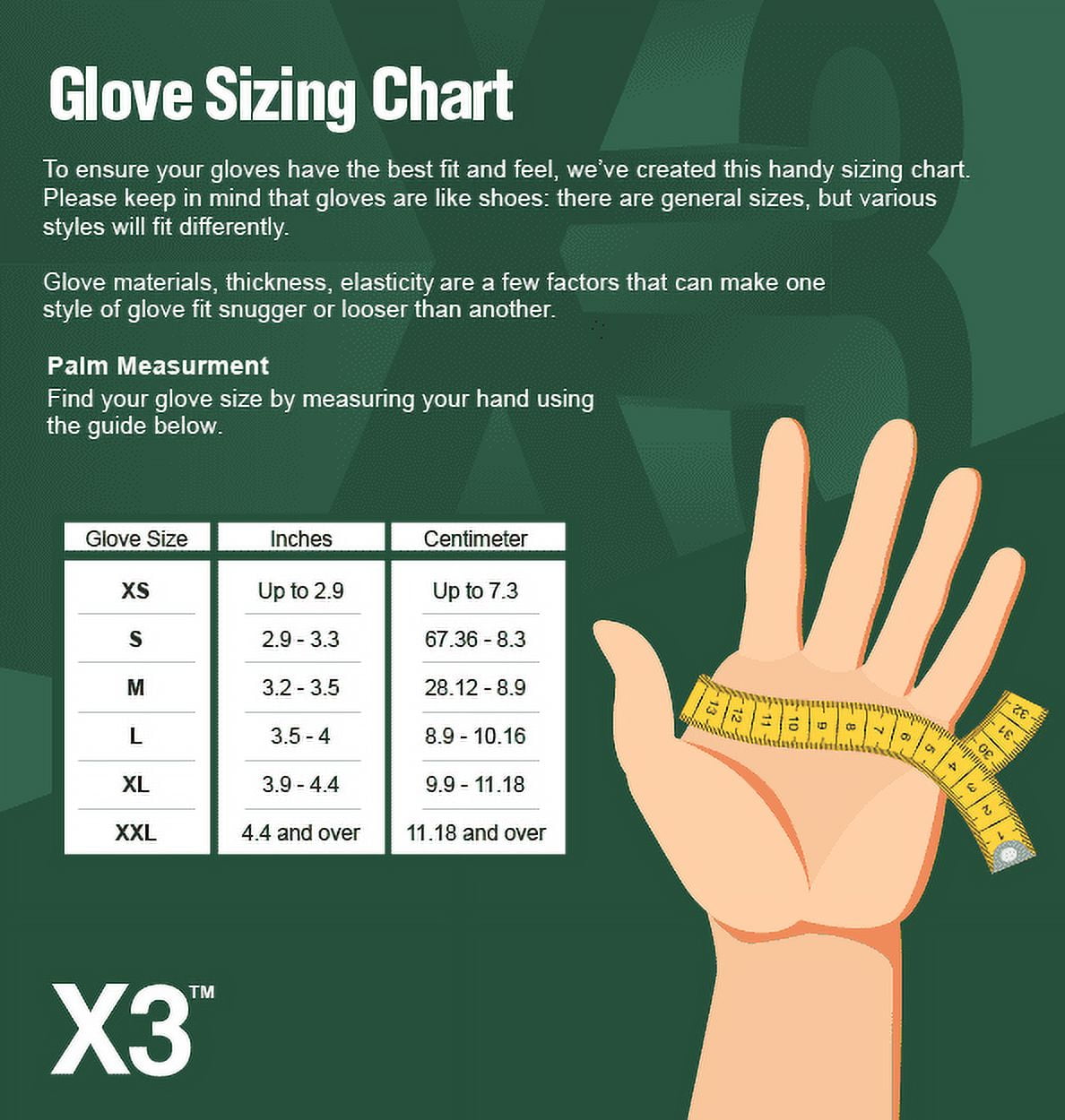 X3 Blue Disposable Nitrile Gloves, Size Large, 1000 Count, Light-Duty