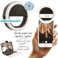 thumbnail image 3 of Elink EK814 Rechargeable Clip-On Selfie 30 LED Ring Light, Black, 3 of 4
