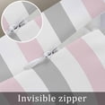 thumbnail image 6 of Geometric Vertical Stripes Minimalist King Size Pillow Cover, Pillowcase Protectors with Zipper, Breathable Decorative Throw Pillow Case Cover, Pillow Shams for Couch Sofa 20x36Inch, 6 of 7
