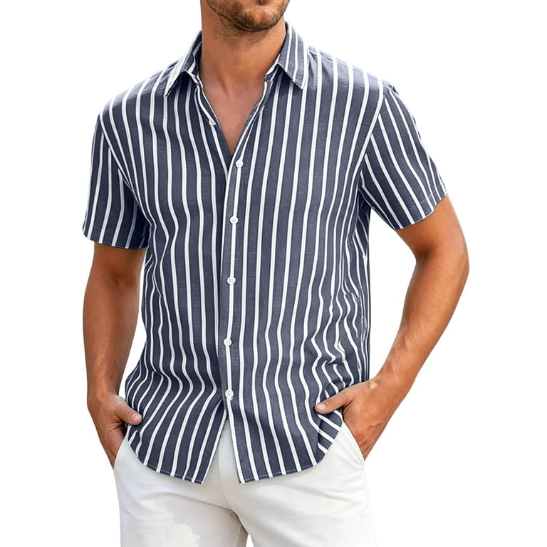 cotton dress shirts for men Mens Classic Fit Silver Striped Semi Spread Collar 120's 2ply Shirt, 17 / 36/37 Color:Pink/Print Inside Cuffs powder blue wedding guest dress Beach Wedding Guest Dress