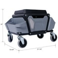 thumbnail image 4 of Heavy Duty Gray Rolling Creeper Stool with 330lbs Load Capability Garage & Home Workshop Storage - Practical & Stable, 4 of 11