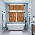 thumbnail image 3 of Boho Yellow Flowers Kitchen Curtains Sets for Windows 36 Inch Length, Spring Abstract Watercolor Floral Leaf Rod Pocket Window Treatments Tier Curtains and Valances Set for Bedroom/Bathroom, 3 of 8