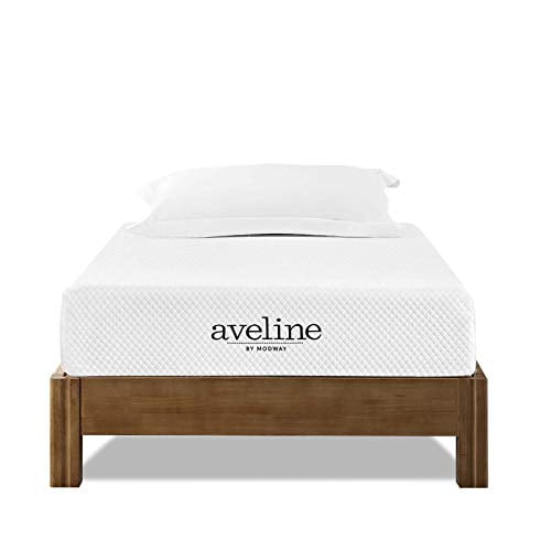 Modway Aveline 8" Gel Infused Memory Twin Mattress With CertiPUR-US Certified Foam, White
