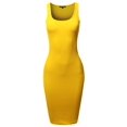 thumbnail image 1 of FashionOutfit Women's Sexy Ribbed Sleeveless Scoop Neck Dress, 1 of 1