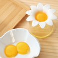 thumbnail image 2 of Separador de huevos de plástico, divisor de yema de clara de huevo, utensilios de cocina, herramientas para hornear, Extractor de huevos, bonito diseño de flores, 2 of 5
