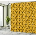 thumbnail image 5 of Ambesonne Tribal Shower Curtain, Women Native, 69"Wx70"L, Yellow Black, 5 of 5