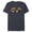 Navy Heather, variant on Logo Kawaii Multi-Character - Short Sleeve Blended T-Shirt for Adults -Customized-Yellow