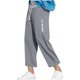 thumbnail image 2 of Pantalones largos de moda para hombre, informales, holgados, deportivos, con cinturón elástico y nueve puntos, de poliéster., 2 of 6