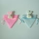 thumbnail image 5 of Bolsas grandes triangulares de organza con cordón ajustable, ideales para regalar huevos de Pascua con forma de conejito. Rosado, 5 of 9