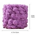 thumbnail image 3 of Fwttom Bobble Yarn for Crocheting, Colorful Hand Knitting Pompom Yarn, Soft Cotton Yarn for Crocheting Blankets, Bags & Scarves, 1 Skein (100g), 3 of 6