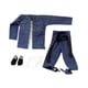 thumbnail image 2 of 1/6 figura de cola superior china con pantalones con pantalones casuales uniforme de manga larga realista realista para figuras de 12 "ACCS ACCS, 2 of 7