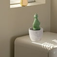 thumbnail image 2 of Mauxuk Faux Cactus Bonsai Plant in Cement Pot - Mini Desktop Decor, Realistic Artificial Succulent - 4.84x2.44 Inches, 2 of 7