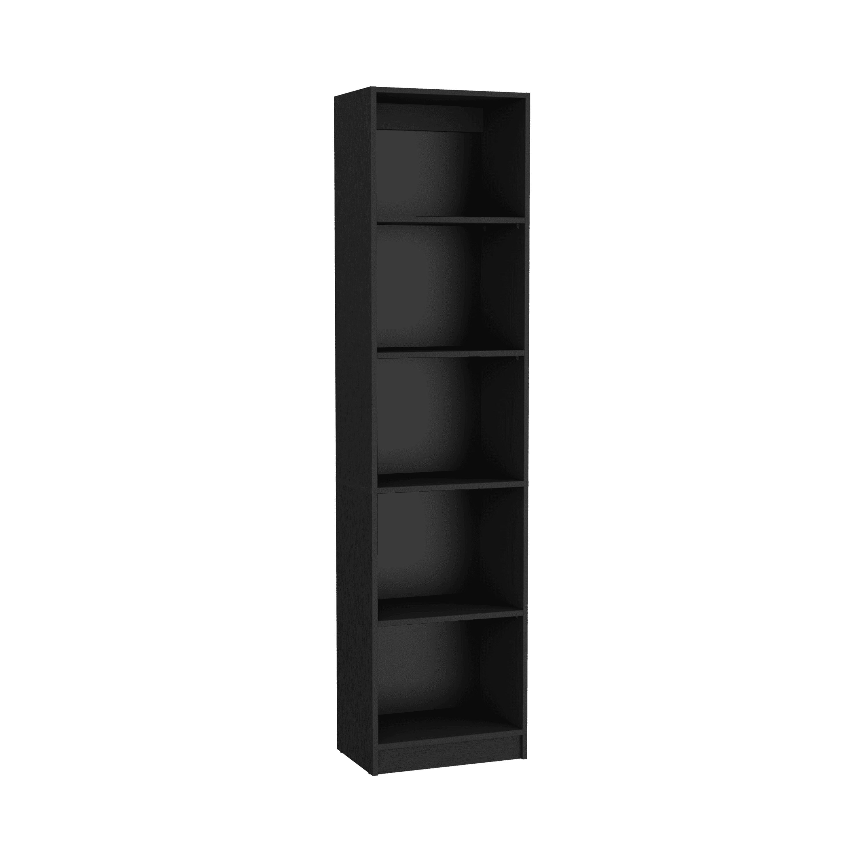 Bookcase Compact Bookshelf with Multiple Shelves, Black