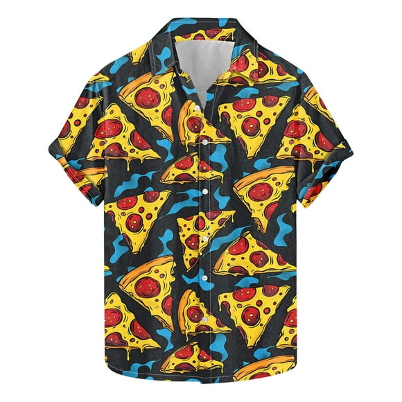 Txeol Stay Cool and Stylish in Our Men's Hawaiian Short Sleeve Button-Up Shirt - The Ultimate Summer Essential for Every Occasion Flash Deals,Multicolor,S