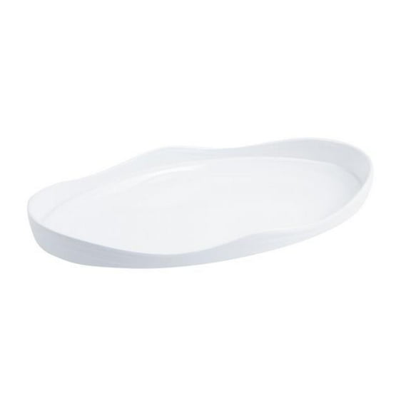 Bon Chef 53203WHITE 18 x 11 x 2.25 in. Euro Round Bowl 3 quart Bowl, White