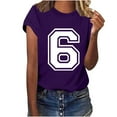 thumbnail image 4 of UQJfacai Mens Graphic Tees Fashion Number Print Short Sleeve Crewneck T-Shirts Summer Casual Stretch Basic Shirts Tops S-3XL, 4 of 6