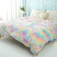 thumbnail image 3 of Lochas Plush Fluffy Soft Rainbow Blanket for Couch Bed Sofa Kids Warm Sherpa Fleece Colorful Blankets, 50"x60", 3 of 7