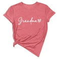 thumbnail image 1 of Camiseta de verano con estampado de letras para mujer: manga corta, corte cómodo, prenda informal y elegante, 1 of 3