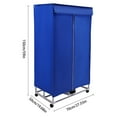 Blue Clothes Dryer, 4* Wheels Portable Travel Mini Dryer Machine