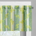 thumbnail image 3 of Ambesonne Striped Valance Pack of 2, Spring Striped Flowers, 42"X12", Yellow Green, 3 of 5