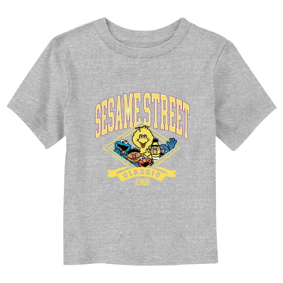 Toddler's Sesame Street Classic 1969 Retro Varsity Graphic T-Shirt