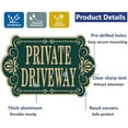 thumbnail image 3 of Private Driveway Signs 12" x 8" Private Drive Sign No Trespassing Private Road Signs Metal Sturdy Rust Aluminum Weatherproof Sturdy Easy to Install Outdoor 2 Pack$$Safety & Emergency, 3 of 7