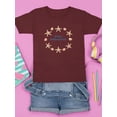 thumbnail image 3 of Buon Ferragosto Starfish Wreath T-Shirt Juniors -Image by Shutterstock,  x-Large, 3 of 4
