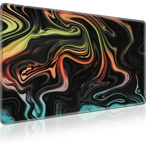 Gaming Mouse Pad,Large Mouse Pad(35.4×15.7in) Extended Desk Mat,Keyboard and Mouse Pad,Mousepad with Stitched Edges,Non-Slip Desk Pad,Waterproof Mouse Pads for Home Office Gaming Working