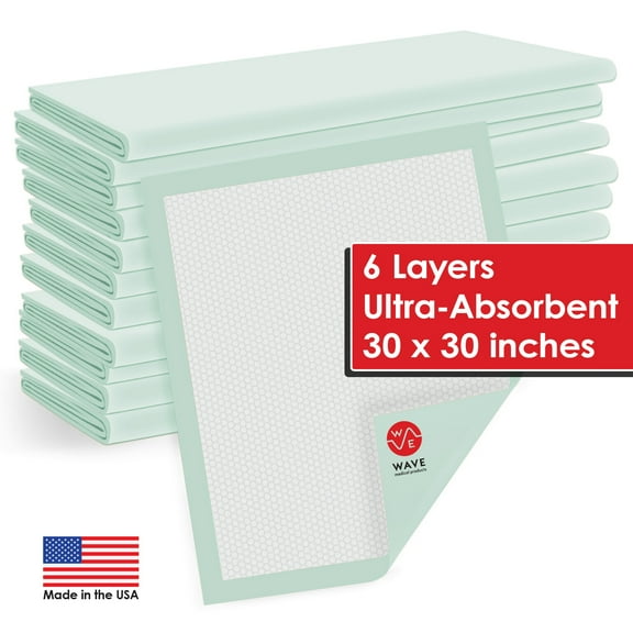 50 30" X 30" Quilted Thick Adult Disposable Medical Bed Pads Underpads