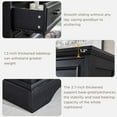 thumbnail image 5 of ACCOHOHO 5-Tier Storage Dressers, Wood Rustic Chest of Drawers for Bedroom Living Room, Black, 5 of 6