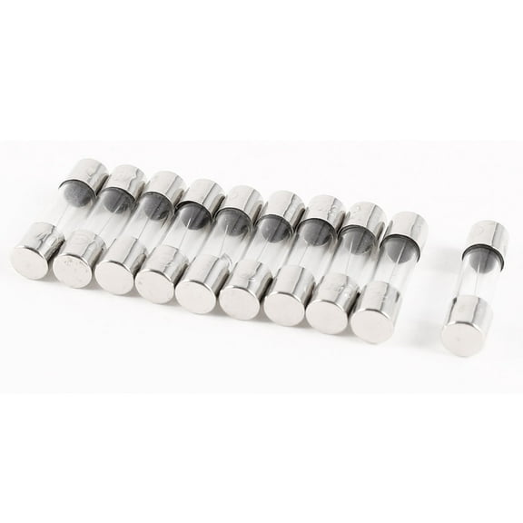 Unique Bargains 10pcs Quick Fast Blow 5x20mm Glass Tube Fuses 250V 6.3A