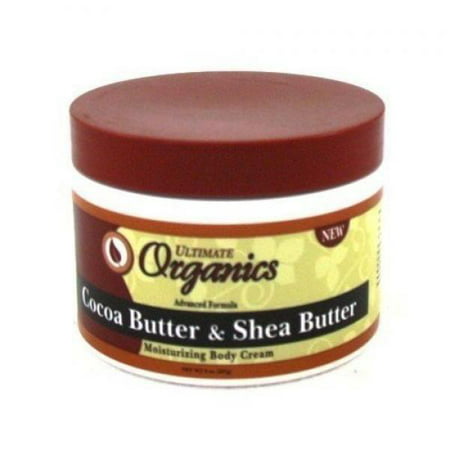 Ultimate Organic Cocoa Butter & Shea 8oz Jar (Best Cocoa Butter Lotion For Scars)